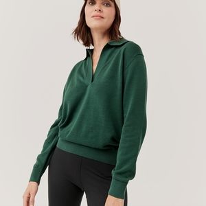 Pact organic cotton polo sweater